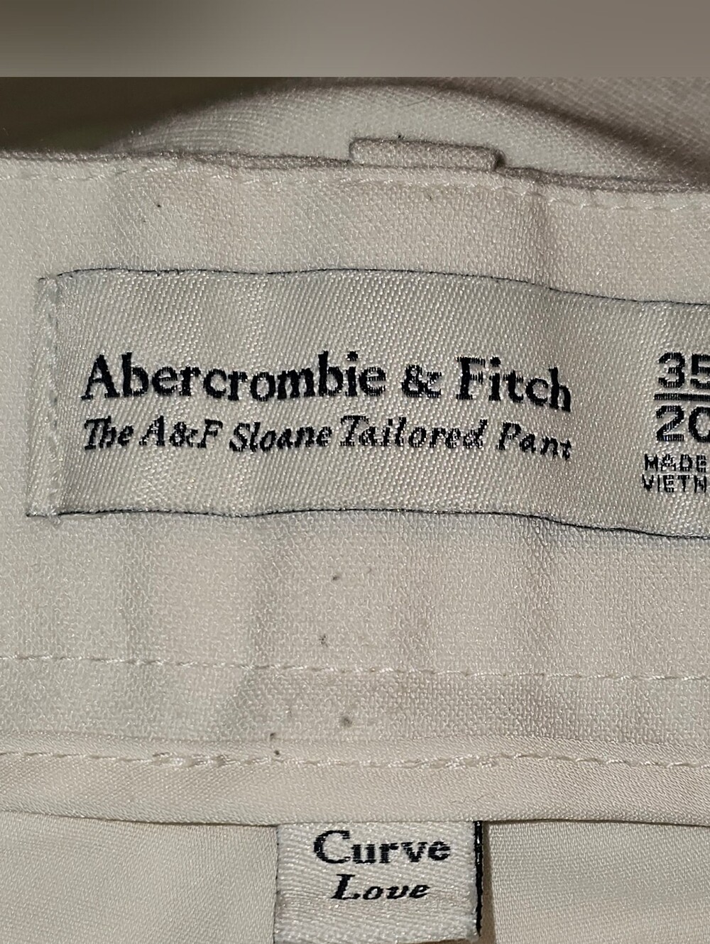 Abercrombie & Fitch Curve Love Sloane Tailored Pant Size 35 /20 - Picture 11 of 12